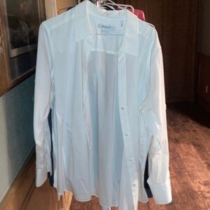 Foxcroft White Non-Iron Stretch Blouse